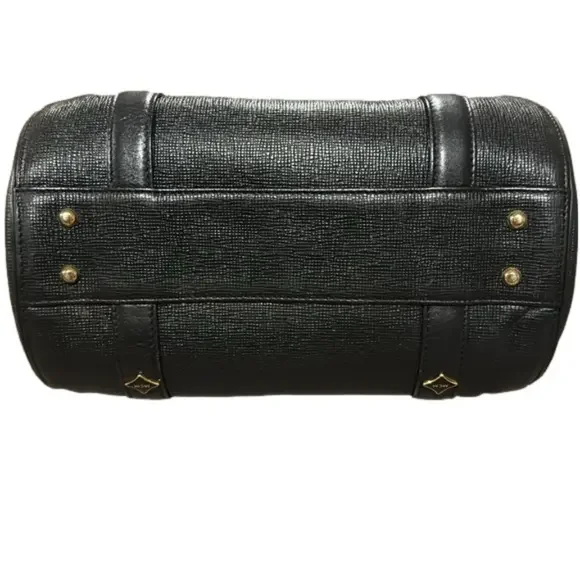 MCM Black Leather Small Boston Handbag - Picture 5 of 11